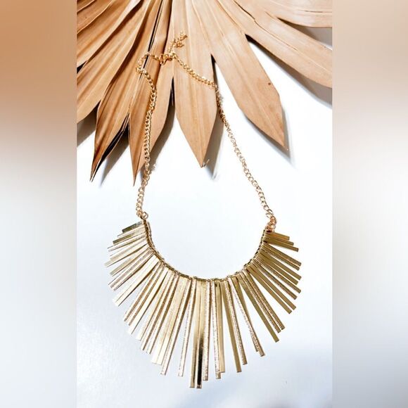 Sun radiant boho necklace S585 - Picture 2 of 2